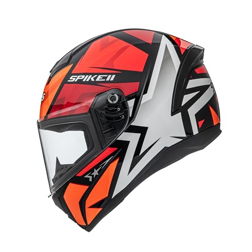 Peels Capacete Moto Fechado Spike II 1ST Preto/Vermelho 58