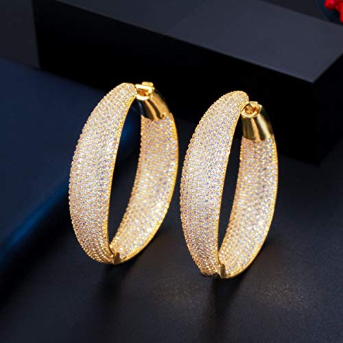 Couleur de luxe et design grande déclaration pour boucles d'oreilles