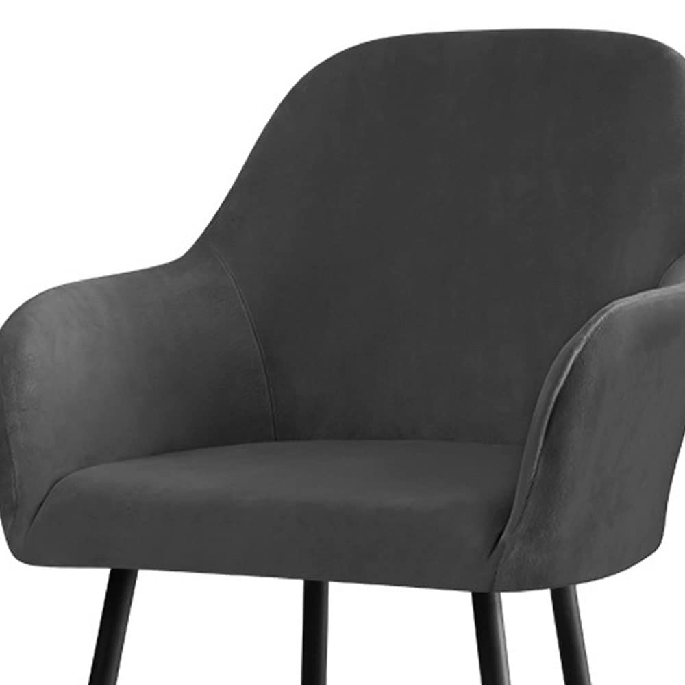 Sdnam 3# Slipcover Accent Cover,Curved Back Accent Kitchen Chair Slipcovers Modern Arc Shaped Armrest Counter Height Bar Stools Covers Wing Back Chair Protector (Color : Size : 4Pcs)