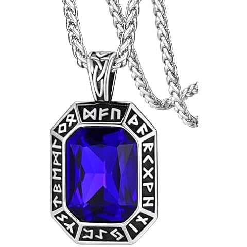 FaithHeart Viking Necklace with Sapphire Pendant Cover