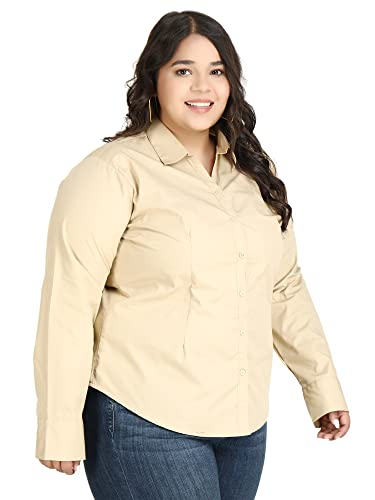 Image of Blue Ronin Full Sleeve Stylish Western Official Formal Shirts for Women Regular Fit Plus Size
