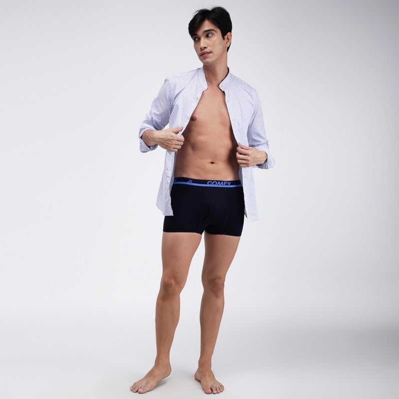 Image of Amul Comfy Men's Trunk Underwear | Soft Inner Elastic | Soft Waistband | Breathable Comfortable Innerwear | Color May Vary