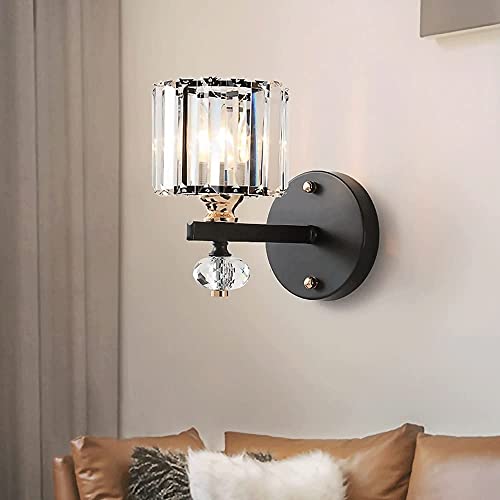 Chandelier E14 WQHPLMD de diseño en hierro negro y pantalla circular 7