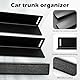3 Stück Auto Kofferraum Organizer mit Klett, Kofferraum Klett Fixierung, Gepäckfixierung Kofferraum, Kofferraum Trenner, Car Organizer für Auto, Van, SUV, Kofferraumtasche, auto Zubehör Kofferraum