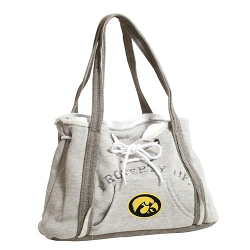Littlearth NCAA Iowa Hawkeyes Hoodie Purse, Team Color, 9.5” x 15.5” x 4”