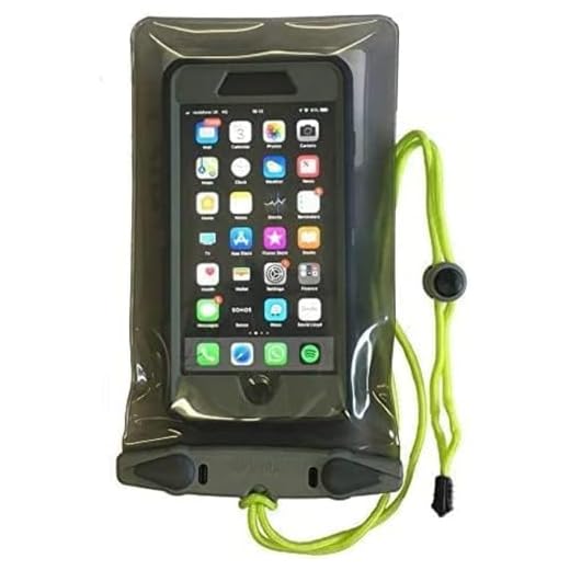 AQUAPAC Smartphone-väska vattentätt iPhone 6 Plus-fodral, grå/transparent, 20,5 x 11,5 x 2,0 cm, 0,01 liter, 358