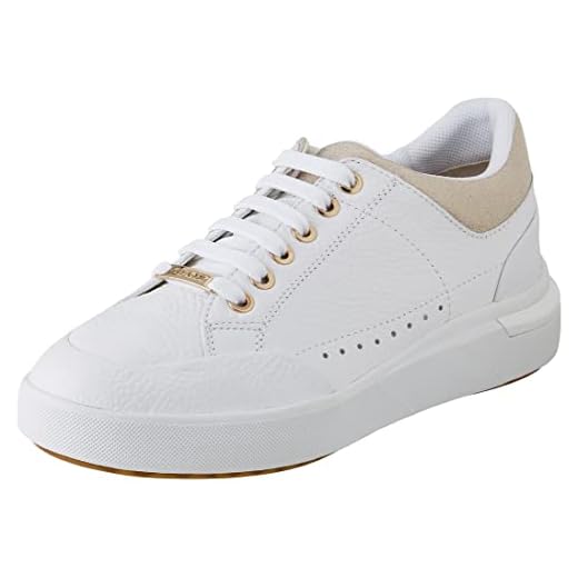 Geox D Dalyla A, Scarpe da ginnastica Donna, Bianco (White/Champagne), 38 EU