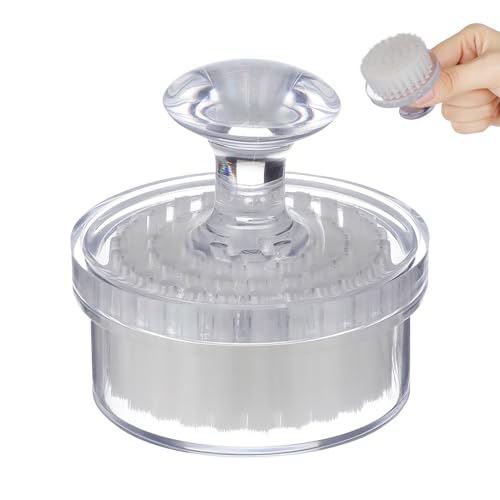 MAJORMENCH Cepillo Manual Portátil para Limpieza Profunda Elimina Puntos Negros Masajea y Suaviza la Piel Cepillo de Limpieza Cutis Ligero y Fácil de Transportar Adecuado para Uso Diario y