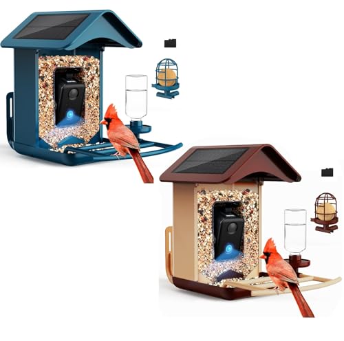 BIRDLEGEND Bird Feeder with Camera with Free AI 64GB Card, 2 Sets