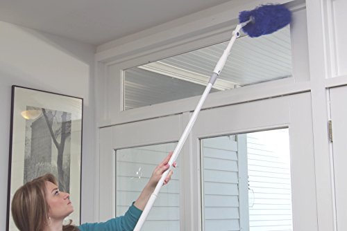 Unger Click & Dust Microfiber Duster With Pivoting Handle,Blue #TOP3