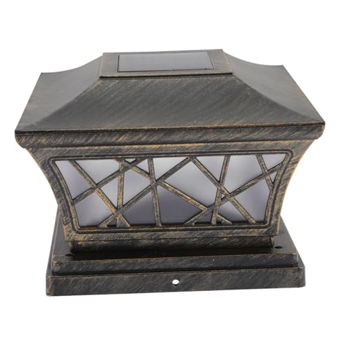EXHUMKY Luz Solar Exterior Potente Lámpara De Decorativa Farola Solar De Para Césped