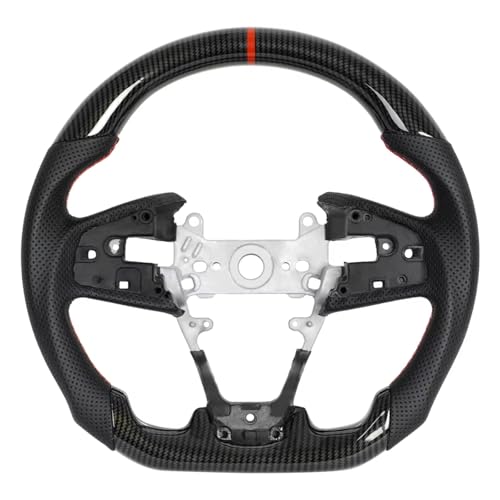 �X�e�A�����O�z�C�[���A�Z���u�� Compatible With Civic For Gen 10th For FK1 Type R 2016-2020 �ԃf�B�[�v�R�[���X�|�[�c�J�[�{���t�@�C�o�[�X�e�A�����O�z�C�[���X�^�C�����O�A�N�Z�T���[