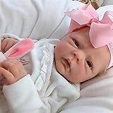 [FASHIONABLE DRESSES] This doll comes with a cute and lively jumpsuit, she looks elegant and modern! It can be combined with clothes for babies from 3 months of age.