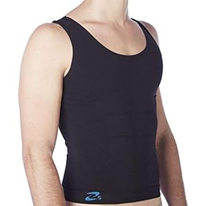 CzSalus Herren Shapewear Tanktop Schwarz XXL