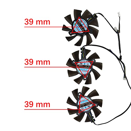 Jzwefdo 75Mm Graphics Card Fan Fd8015H12S 12V 0.32A Radeonvii Replace Cooler Fan For Amd Xfx Radeon Vii Graphics Video Card Cooling Fan (Graphic Card Fan-Abc) #TOP3