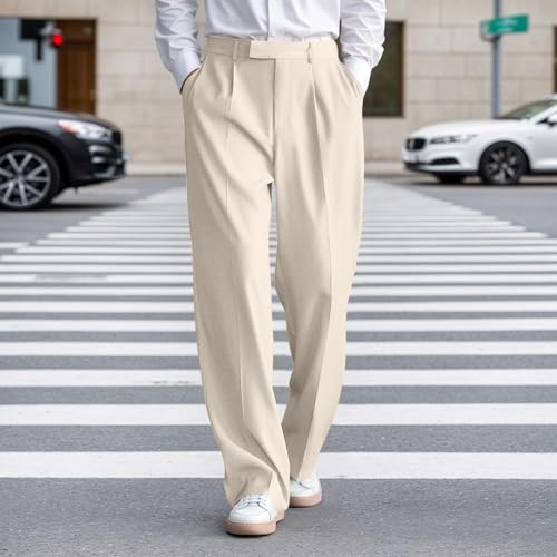 Pantalones casuales de pierna recta de algodón chinos cómodos de moda 2