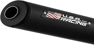 Escape Reto U.S.A. Racing Inc. Compat. C/Titan 150 2014/ Fan 150 2014 Cromado/Preto