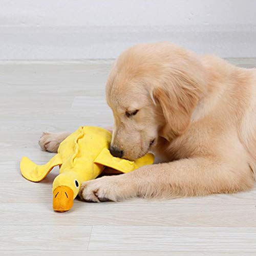POPETPOP Dog Toy Squeaky Squeak Brinquedo Do Cão Pato Recheado de Pato de Pelúcia Brinquedo de Estim
