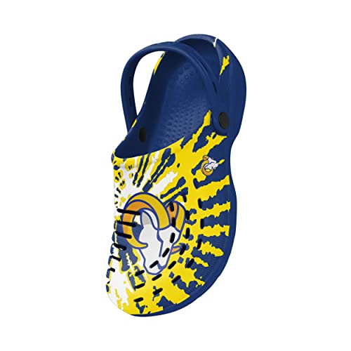 Image of FOCO Mens NFL Team Logo Tie-dye Garden Water Sandals Shoes Slipper Clogs with Strap