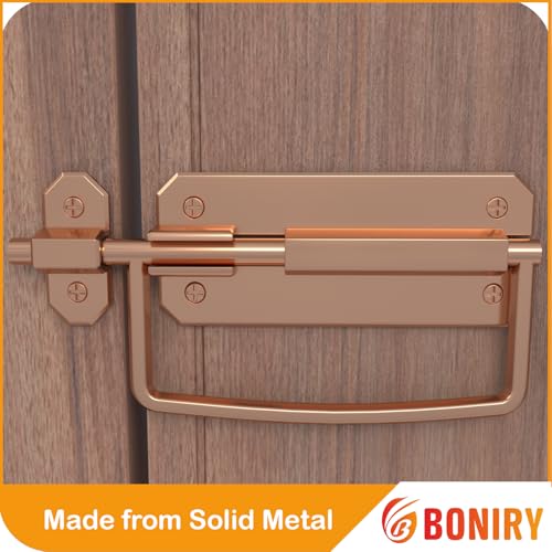 Image of Boniry Door Lock /Latch- Premium Door Locks for Main Door - High Security Main Door Latch for Home and Office - Durable and Reliable Door Latch for Enhanced Safety (Rose Gold)