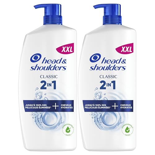 Head & Shoulders Classic Shampooing Et Après-Shampooing Antipelliculaire 2 En 1 2x800ml Pompe,...