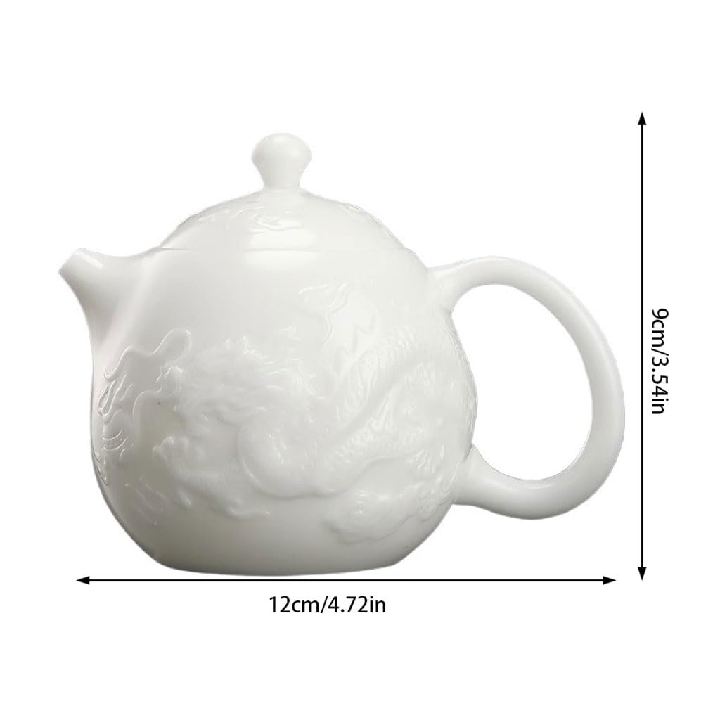 Ceramiczny dzbanek do herbaty, zestaw do herbaty Kung Fu z wbudowanym filtrem, idealny do parzenia i serwowania herbaty, elegancki design dla entuzjastów herbaty
