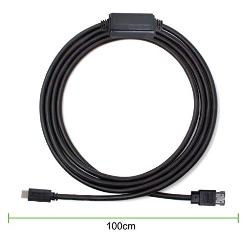 Cable USB-C a eSATA Power Over DC5V USB3.0 1m miniatura 7