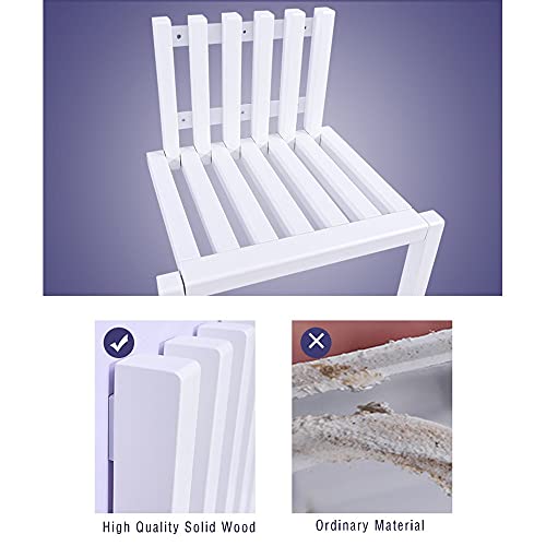 Banc à chaussures mural pliable ultra résistant avec design creux - 6