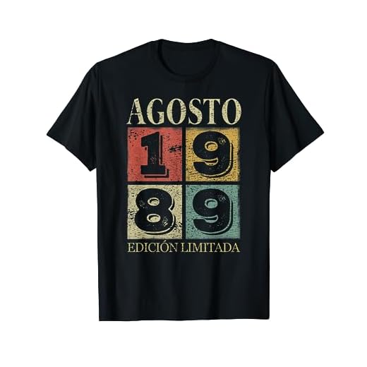 34 Años Cumpleaños 1989 Hombre 34 Agosto Edición Limitada Camiseta