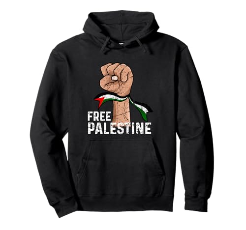 Free Palestine Support Palestine Gaza Felpa con Cappuccio