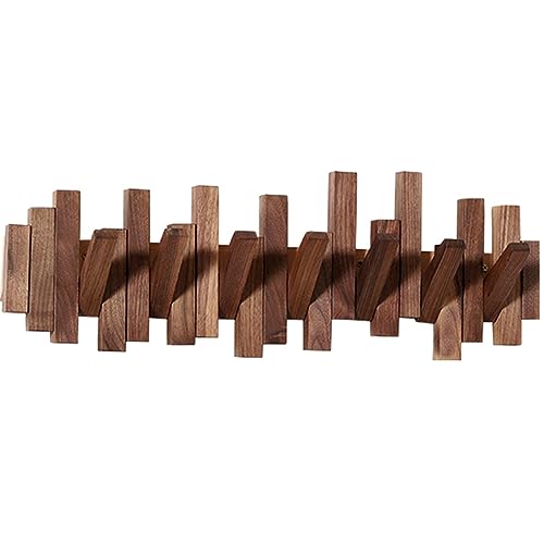 Porte-manteau mural en bois peu encombrant et multifonctionnel pour bureau