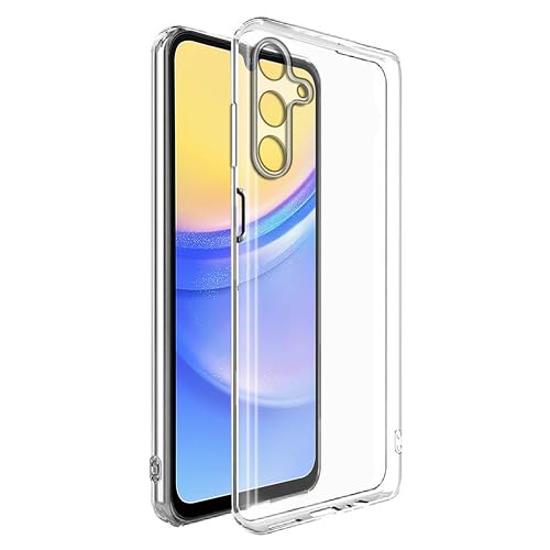 Image of Amazon Brand- Solimo Mobile Cover for Samsung Galaxy A25 5G (Soft & Shockproof Back Case with inbuilt Cushioned Edges), Transparent