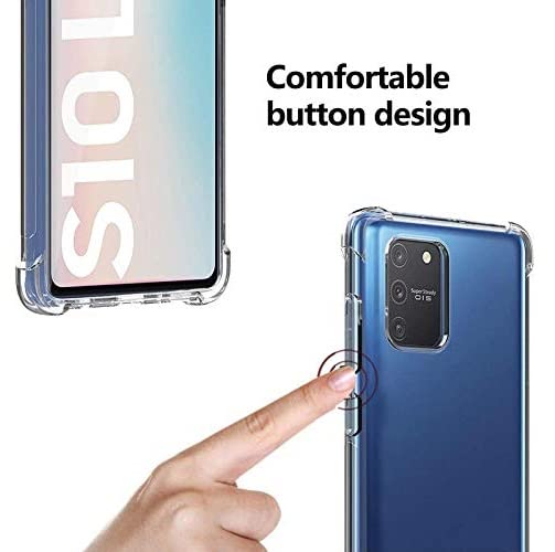 Image of Solimo Thermoplastic Polyurethane Mobile Cover Soft & Flexible Shockproof Back Case with Cushioned Edges Transparent for Samsung Galaxy S10 Lite