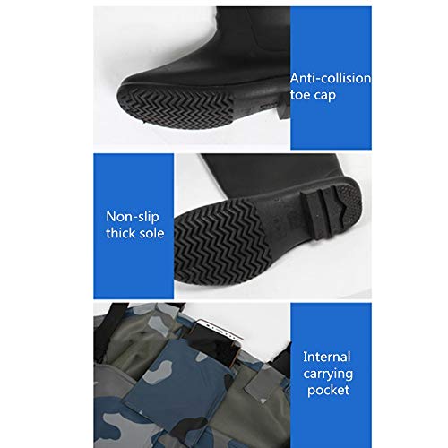 Vissen steltlopers Nylon steltlopers Vissen steltlopers voor mannen met laarzen Gebruik voor vliegvissen 100% waterdicht Maat 39 - Maat 44 Jacht Bootfoot Waterdicht - Image 5