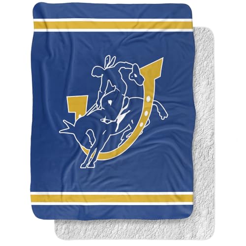 Southern Arkansas University Muleriders Primary Logo, 60"x80" Silky Touch Sherpa Back Super Soft Throw Blanket