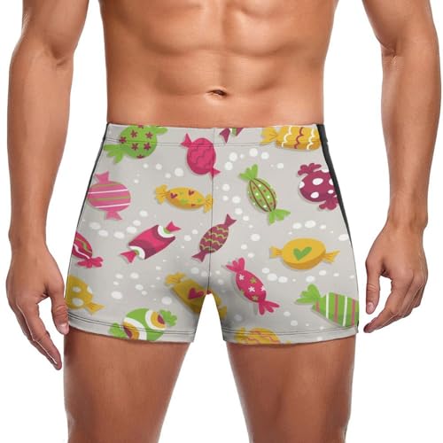 Maillot de bain homme bonbons colorés anti frottement pour le bronzage