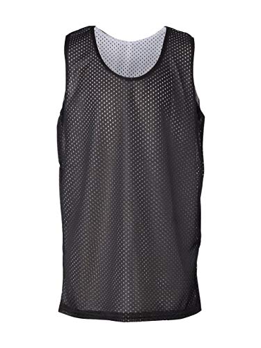 Badger Sport Black/White Youth Small Reversible Mesh Tank Top Jersey Uniform2