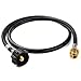 SHINESTAR 4ft Propane Hose Adapter, 1 lb to 20 lb Propane Conversion Hose, LP Tank Hose Fittings for QCC1/Type 1 Tank Connector to 1 LB Portable Camp Stove, Buddy Heater
