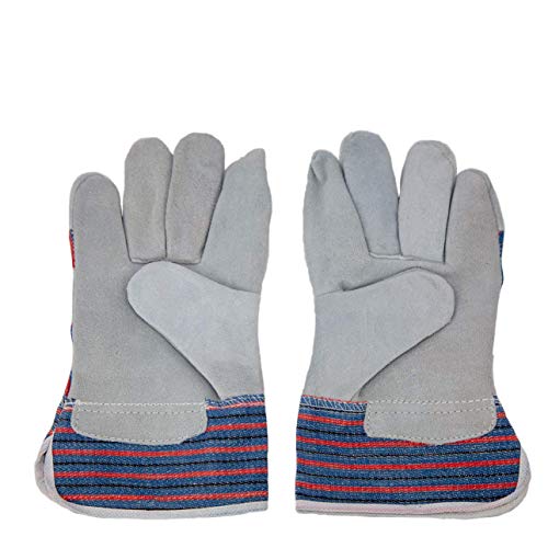 SAFE HANDLER Work Leather Gloves | Cool Cotton Lined Backing, Split Leather Safety Cuff Work Gloves, Lightweight & Versatile (72 Pack) - Thumbnail 7