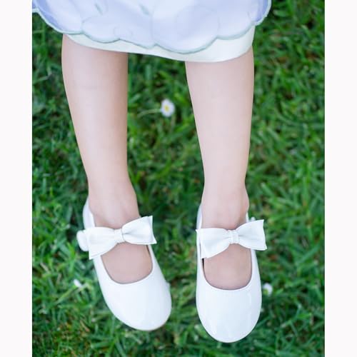 Image of Felix & Flora Toddler Flower Girl Dress Shoes - Girl Ballet Flats Party School Shoes Wedding