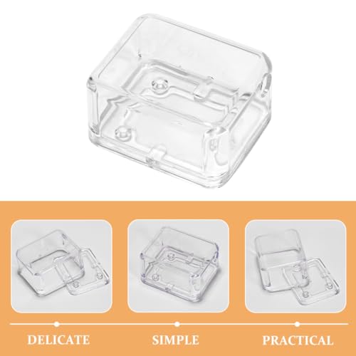 PACKOVE DIYオルゴールキット透明プラ製ケース付き手回し式オルゴール組み立て修理パーツ付き手作りアクセサリー用ディスプレイケース 3個セット [3]