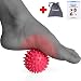 STURME Massage Ball Spiky for Deep Tissue Foot, Back, Plantar Fasciitis & All Over Body Deep Tissue Muscle Therapy - Includes FREE Ebook Roller Instructions BLACK (PINK)
