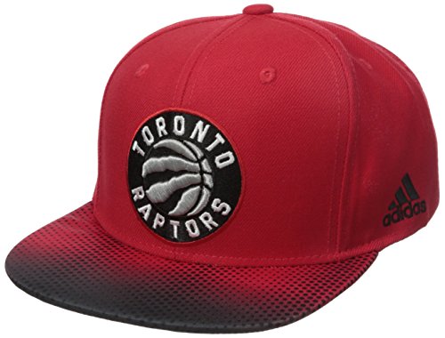 NBA Toronto Raptors Men's Tail Sweep Flat Brim Snapback Hat, Red, One Size