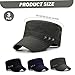 3Pcs Cadet Hat for Men Women Fashion Short Brim Sun Protection Flat Cap with Star Design Cotton Army Cap for Daily Wear, Outdoor, Travel Army Hats for Men
