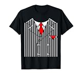 Gangster Costume Mafia Halloween 1920 Mob Men Women Kids T-Shirt