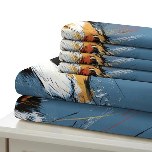 Housse de couette Doberman 3D microfibre ultra douce parure de lit Super King 260x220cm