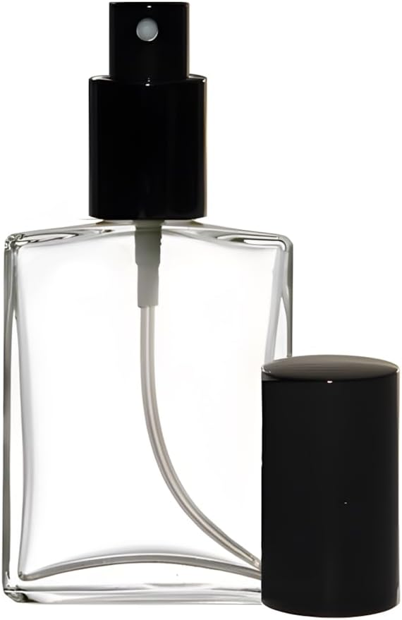 Riverrun Perfume Atomizer, Glass Bottle, Black Fine Mist Sprayer 60ml 2 oz (Set of 3)