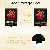 MTG dice Set with counters for Final Fantasy MTG - 50 dice Including keyword, +1 to +6, and -1 to -6 counters - Comes with Storage Box and Pouch (Bird) - Image 4