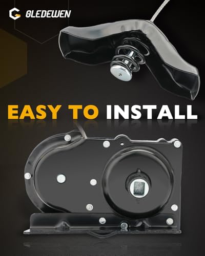 Image of Spare Tire Carrier, Compatible with 1996-2018 Ford E-150 E-250 E-350 E-450 E-550 Econoline, Spare Tire Hoist, Spare Tyre Mount under Frame, Offset Cable Spare Tire Winch, OE# 1C1Z1A131AA, 924-527