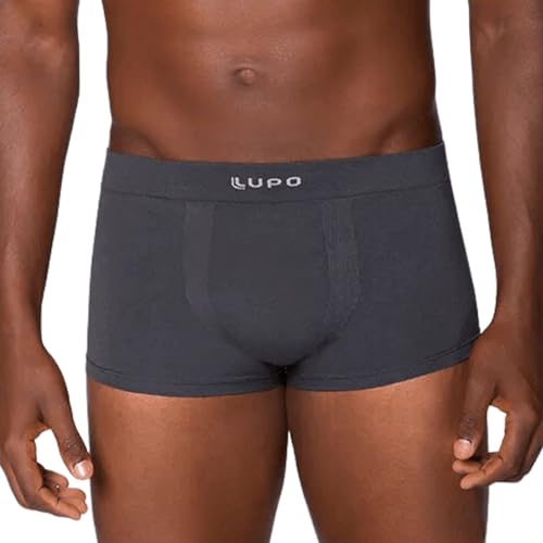 LUPO Cueca Sunga Micromodal e Poliamida Sem Costura Masculino Adulto, Grafite, M